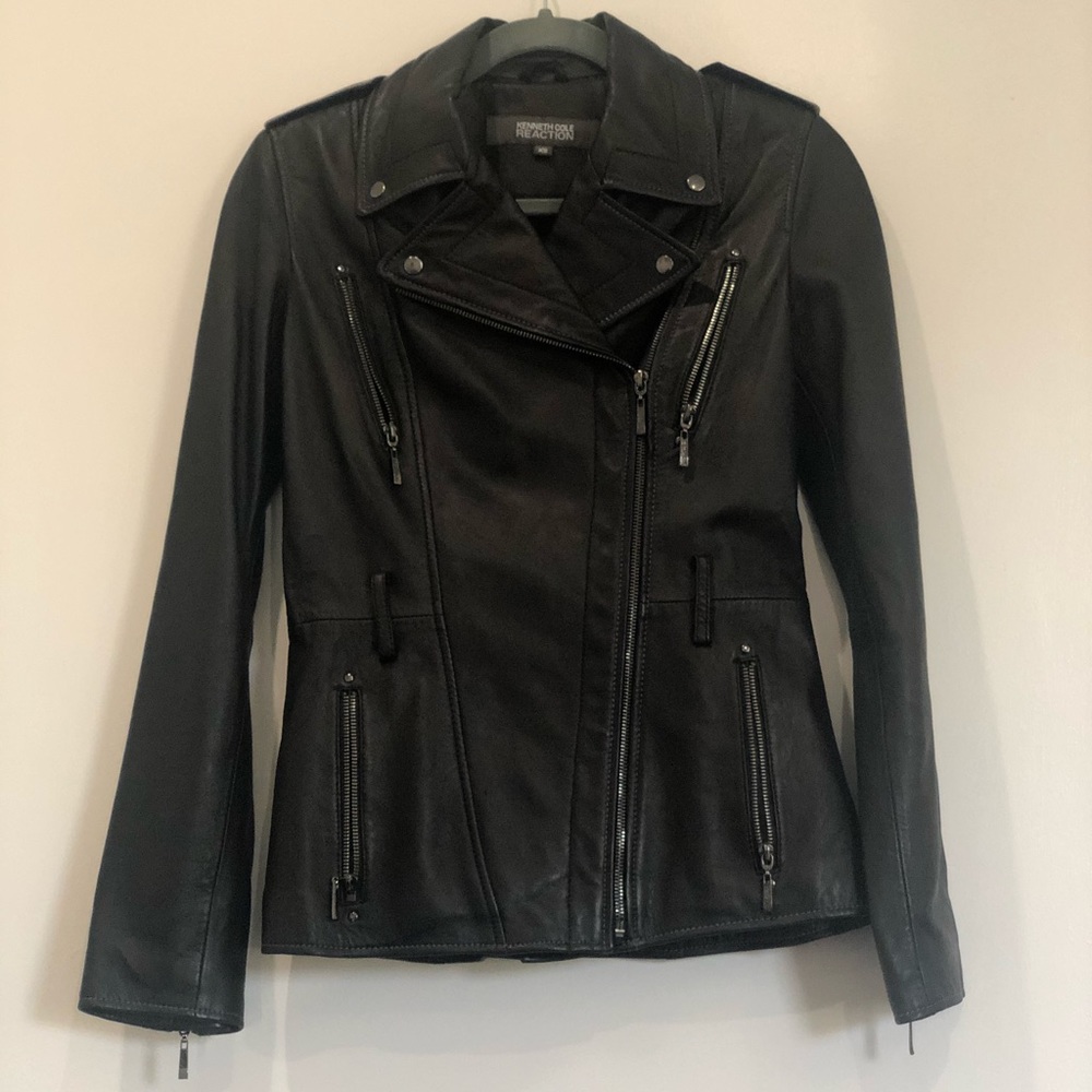 Kenneth Cole 100% Leather Jacket